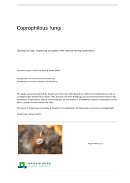 Coprophilous Fungi