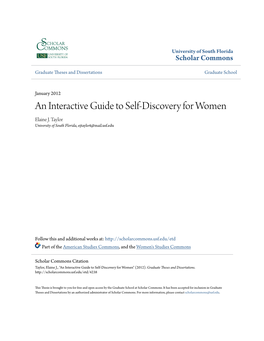 An Interactive Guide to Self-Discovery for Women Elaine J