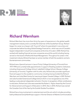 Richard Wernham