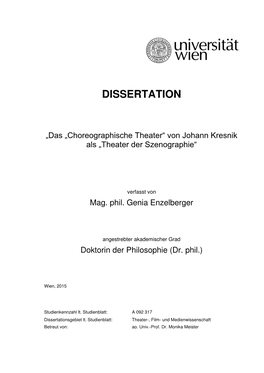 Dissertation