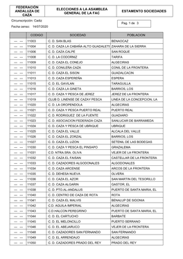 Censo Sociedades Cadiz 2020