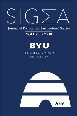 2016 SIGMA Journal of Political and International Studies VOLUME XXXIII • 2016