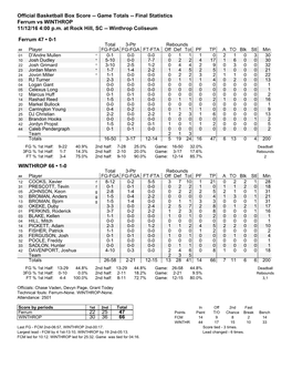 2016-17 Box Scores