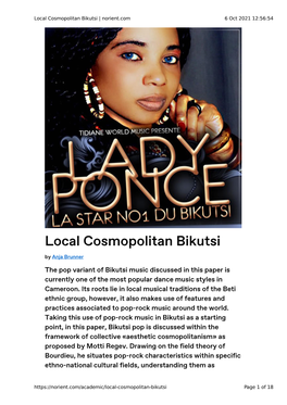 Local Cosmopolitan Bikutsi | Norient.Com 6 Oct 2021 12:56:54