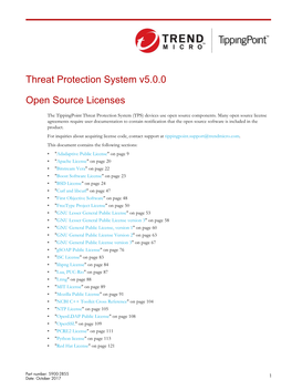 Open Source Licenses