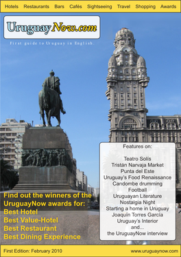 Find out the Winners of the Uruguaynow Awards