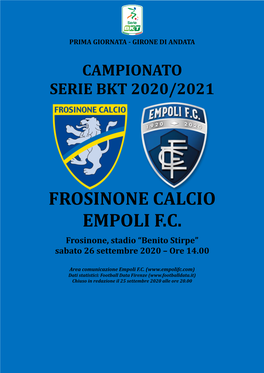 Frosinone Calcio Empoli F.C