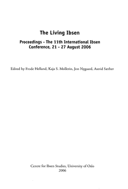 The Living Ibsen