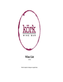 Wine List 3.19.21