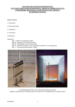 Physical Modelling in an Atmospheric Boundary Layer Wind Tunnel Project by Hubert Chanson