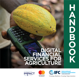 Digital Financial Services for Agriculture Section 1 Section