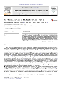 On Rotational Invariance of Lattice Boltzmann Schemes