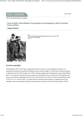 Tate Papers - Lines of Sight: Alfred Watkins, Photography and Topograp