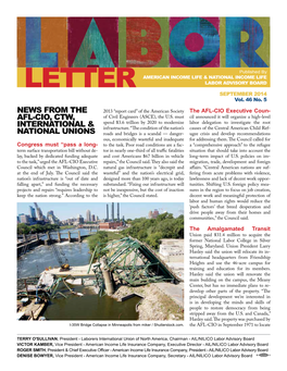 LETTER LABOR ADVISORY BOARD SEPTEMBER 2014 Vol