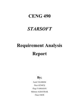 Requirement Analysis Report