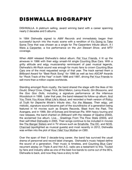 Dishwalla Biography