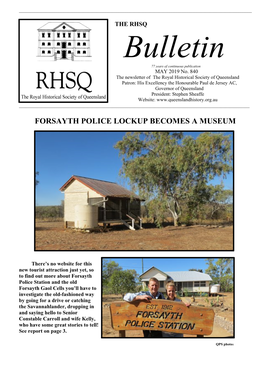 Forsayth Police Lockup Becomes a Museum