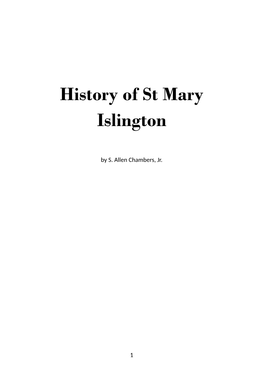 History of St Mary Islington