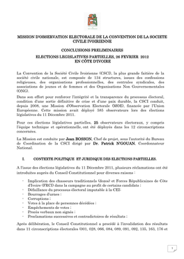 DECLARATION PRELIMINAUREDES ELECTIONS PARTIELLES DU 260212X