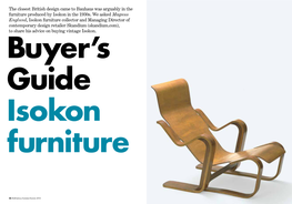 Buyer's Guide: Isokon