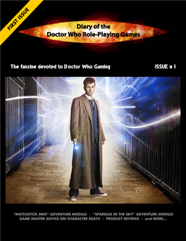 ISSUE # 1 the Fanzine Devoted to Doctor Who Gaming