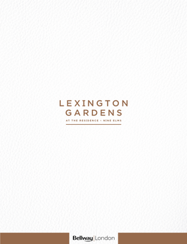 Lexington Gardens Is the Latest Addition to Our Impressive London Portfolio