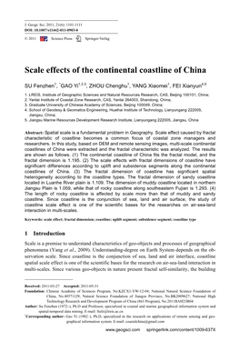 Scale Effects of the Continental Coastline of China