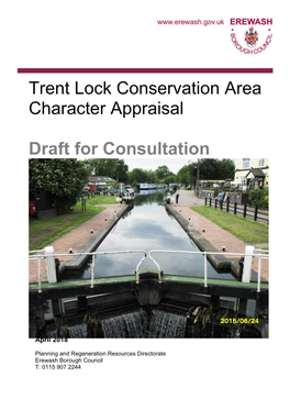 Trent Lock Conservation Area Character Appraisal