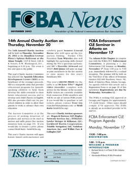 Fcba News NOV 03