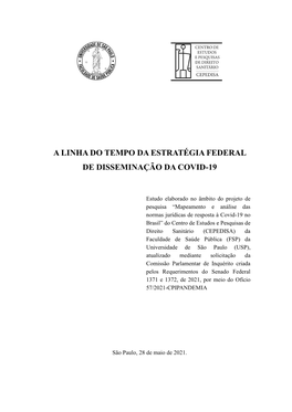 A Linha Do Tempo Da Estratégia Federal De Disseminação Da Covid-19