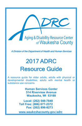 2017 ADRC Resource Guide