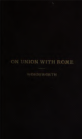 Union with Rome : 