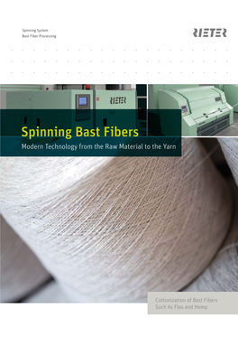 Spinning Bast Fibers PDF / 1 MB