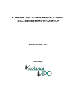 2010 Public Transit Human Services Transportation Plan