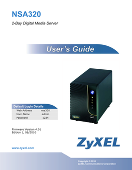 NSA320 2-Bay Digital Media Server