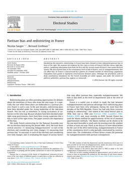 Partisan Bias and Redistricting in France