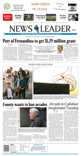 Port of Fernandina to Get $1.29 Million Grant