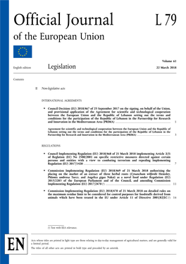 Official Journal L 79 of the European Union