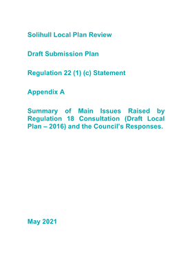 Appendix a R18 Draft Local Plan
