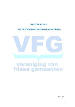 Jaarverslag 2018 Van De Vereniging Van Friese Gemeenten