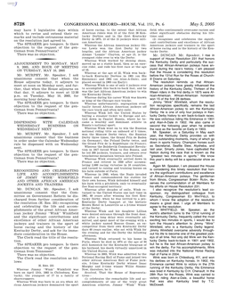 CONGRESSIONAL RECORD—HOUSE, Vol. 151, Pt. 6 May 5, 2005