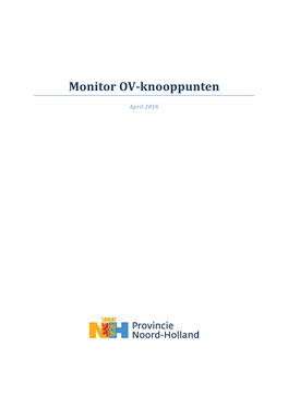 Monitor OV Knooppunten