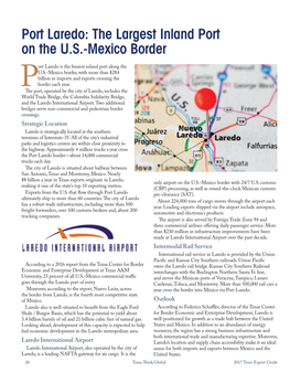 Port Laredo: the Largest Inland Port on the U.S.-Mexico Border