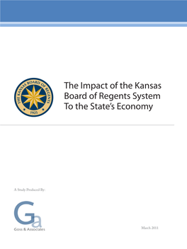 The Impact of the Kansas Board of Regents System to the State's