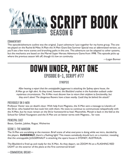 Script Book Season 6