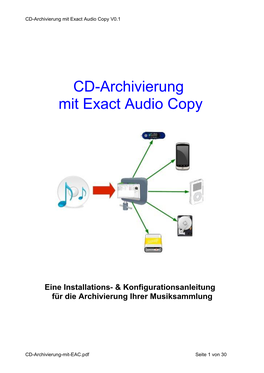 CD-Archivierung Mit Exact Audio Copy V0.1