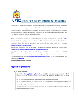 Exchange for International Students