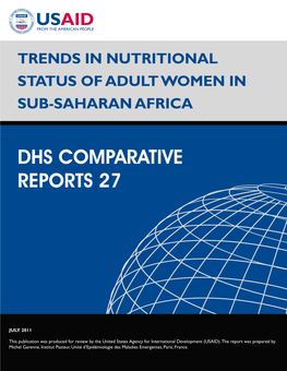 Trends in Nutritional Status of Adult Women in Sub-Saharan Africa