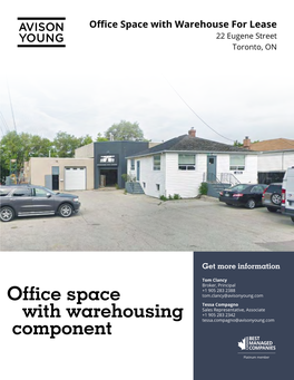 Office Space with Warehousing Component