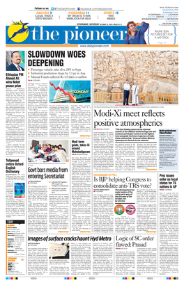 Modi-Xi Meet Reflects Positive Atmospherics